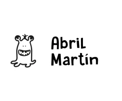 Sello Personalizado Monstruo 3 + Cinta Blanca para Ropa Oscura