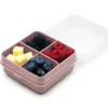 Set 4 Compartimentos Snackle Box Petite Rosa