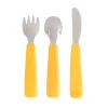 Set 3 Cubiertos Feedie Amarillo