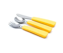 Set 3 Cubiertos Feedie Amarillo