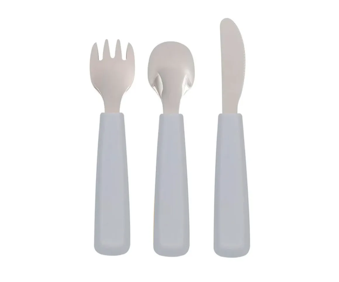 Set 3 Cubiertos Feedie Gris