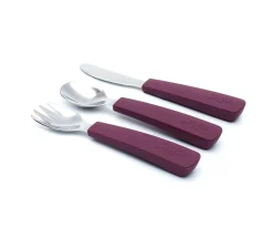 Set 3 Cubiertos Feedie Plum