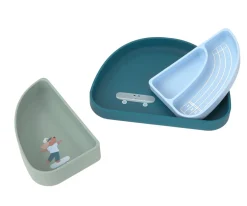 Set 3 Platos Silicona Tiny Team Dog