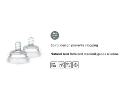 Set 2 Tetinas Para Biberón Mio Flujo Rápido