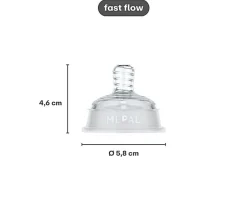 Set 2 Tetinas Para Biberón Mio Flujo Rápido