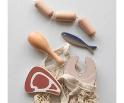 Set de Comestibles de Madera Pescado y Carne