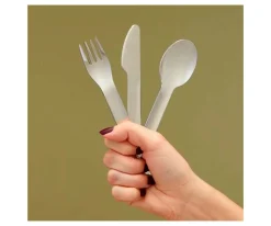 Set de Cubiertos de Viaje Rosa