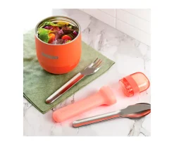 Set de Cubiertos de Viaje Rosa