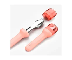 Set de Cubiertos de Viaje Rosa