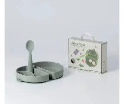 Set de Plato y Cuchara de Silicona Plegable Sage
