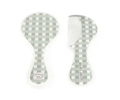 Set Peine y Cepillo Bebe Cuadro Verde