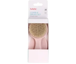 Set Peine y Cepillo Tutete Rosa Personalizable