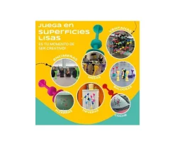 Set Starter de 7 Dardos de Silicona con Ventosa Amarillo + Azul