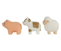 Set Tres Muñecos para Baño Little Farm
