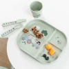 Set Vajilla con Ventosa Foodie Tiny Farm Green