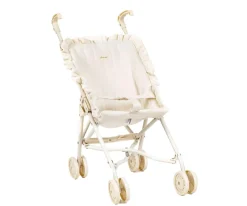 Silleta Grande para Muñecas con Volantes Putty Cotton Gauze Cream Chassis