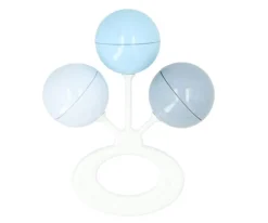 Sonajero 3 Bolitas Azul Tiza-Azul Claro-French Blue