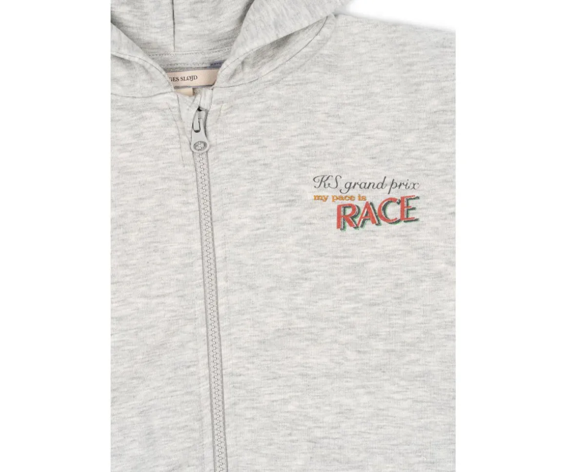 Sudadera con Capucha y Cremallera Lou Grey Melange