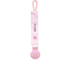 Sujetachupetes Personalizado Oxford Rosa
