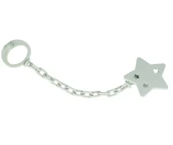 Sujetachupetes Personalizable Estrella Verde Claro