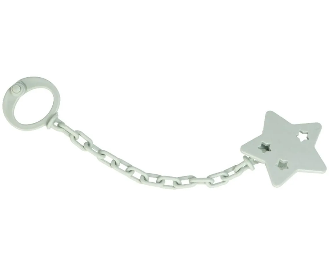 Sujetachupetes Personalizable Estrella Verde Claro