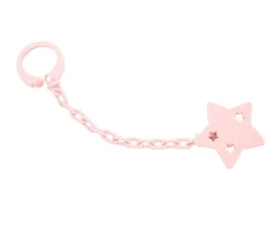 Sujetachupetes Personalizable Estrella Rosa Empolvado