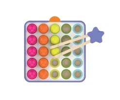 Tablero de Madera con Patrones y Secuencias