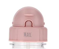 Tapa para Botella Plástico Leaves Pink Personalizable