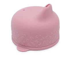 Tapa Sippie para Vaso Silicona Rosa Empolvado