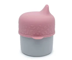 Tapa Sippie para Vaso Silicona Rosa Empolvado