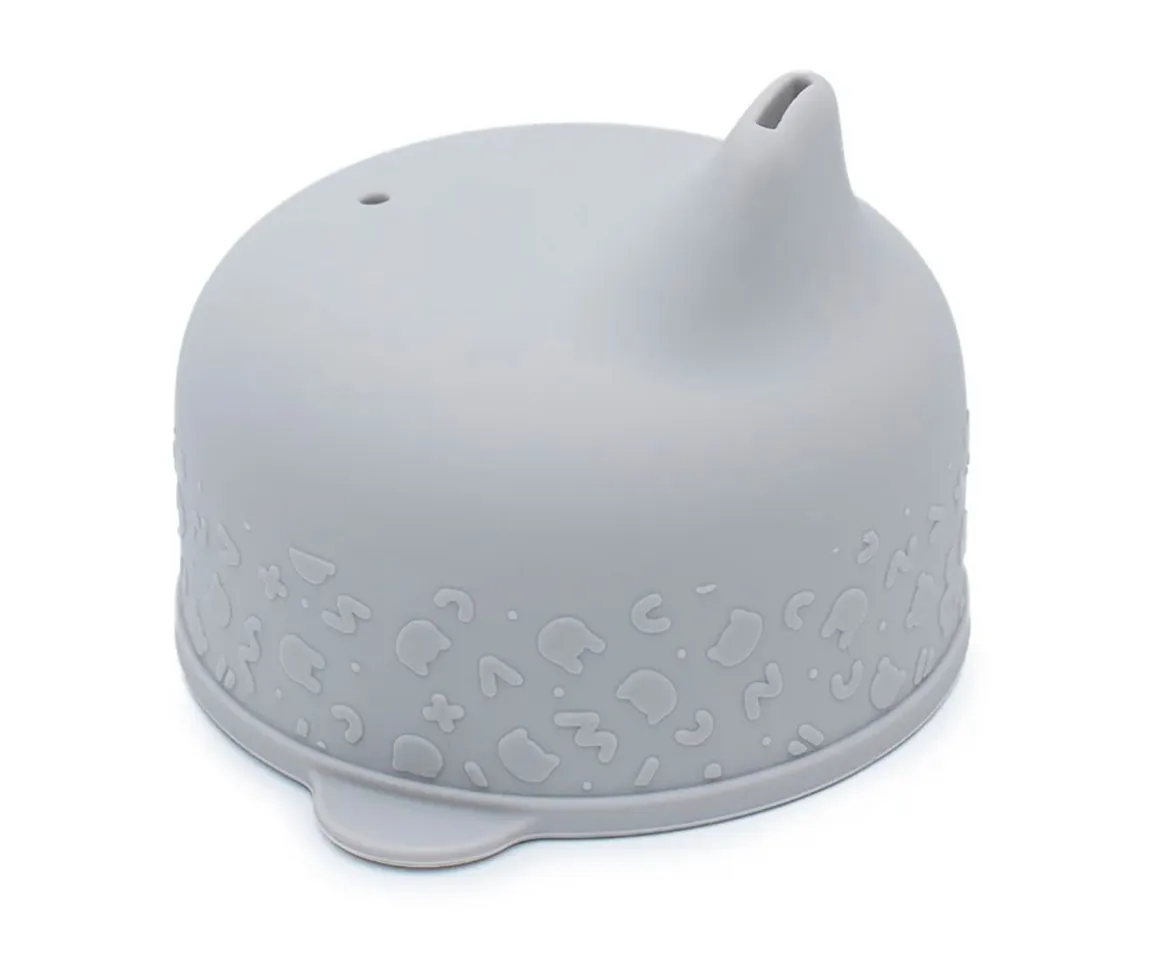 Tapa Sippie para Vaso Silicona Gris