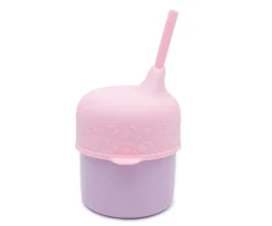 Tapa Sippie para Vaso Silicona Rosa