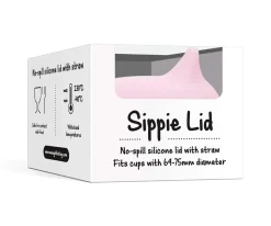 Tapa Sippie para Vaso Silicona Rosa