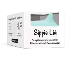 Tapa Sippie para Vaso Silicona Menta