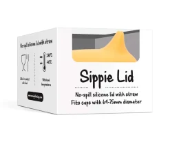 Tapa Sippie para Vaso Silicona Amarillo