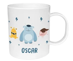 Taza de Plástico Personalizada Little Monsters