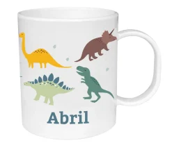 Taza de Plástico Personalizada Mundo Dinosaurios