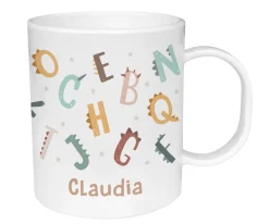Taza de Plástico Personalizada Funny Letters