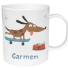 Taza de Plástico Personalizada Skater Dog