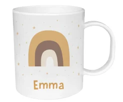 Taza de Plástico Personalizada Arcoíris Mostaza