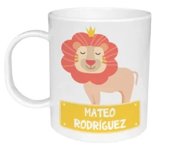 Taza de Plástico Personalizada León