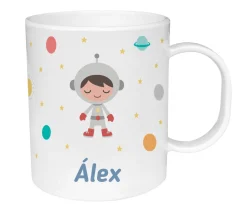 Taza de Plástico Personalizada Espacio