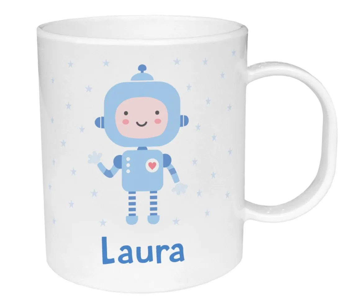 Taza de Plástico Personalizada Robot