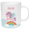 Taza de Plástico Personalizada Unicornio Arcoíris