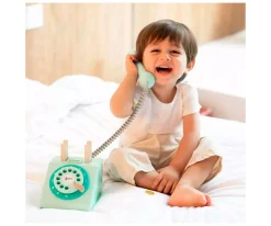 Teléfono de Madera Vintage