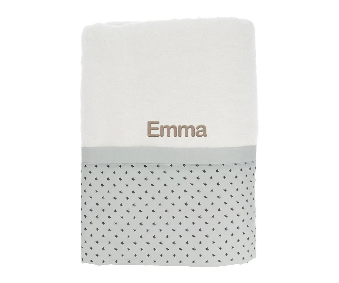 Toalla de Baño Mini Star Grey Personalizable