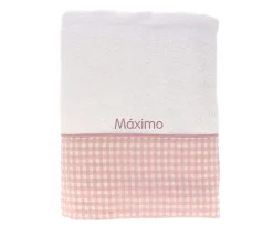 Toalla de Baño Vichy Rosa Personalizable
