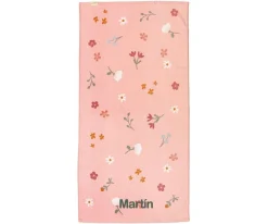 Toalla de Playa Pequeñas Flores Rosas