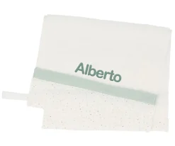 Toalla Guardería Rainbow Dots Verde Personalizable