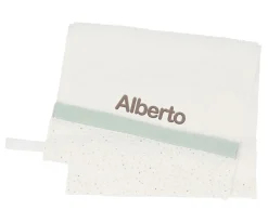 Toalla Guardería Rainbow Dots Verde Personalizable